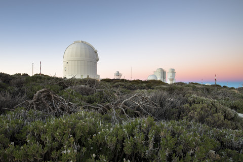 Spain, Canary Islands, Teneriffe, Teide observatory stock photo