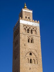 Marokko, Marrakesch-Tensift-El Haouz, Marrakesch, Koutoubia-Moschee, Minarett - AMF002186