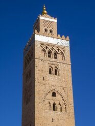 Morocco, Marrakesh-Tensift-El Haouz, Marrakesh, Koutoubia Mosque, Minaret - AMF002186