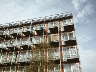 The Netherlands, North Holland, Amsterdam, Student housing in shipping containers, - HAWF000113