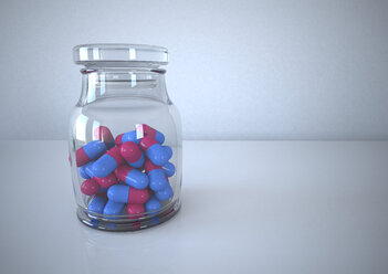Medizin, Glas mit Tabletten - ALF000139