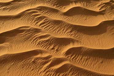 Algeria, Tassili n Ajjer, Sahara, sand ripples on a desert dune - ESF000997