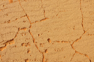 Algerien, Tassili n Ajjer, Sahara, erodierte Oberfläche von Sandstein - ESF000998