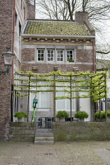 Niederlande, Maastricht, Stadthaus mit Spalier - HLF000456