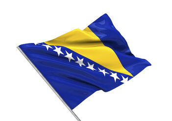 Illustration, Flagge von Bosnien und Herzegowina - ALF000144