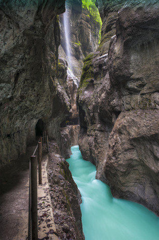 Deutschland, Bayern, Partnachschlucht bei Garmisch-Partenkirchen, lizenzfreies Stockfoto