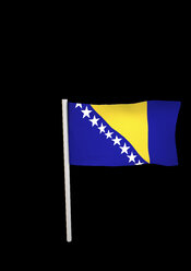 Illustration, Flagge von Bosnien und Herzegowina - GDF000331