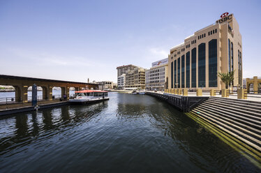 VAE, Dubai, RTA-Wassertaxi-Station am Creek - THAF000307