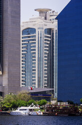 UAE, Dubai, Al Rigga, Highrise buildings at the creek - THAF000303