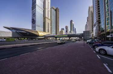 UAE, Dubai, Trade Center metro station - THAF000284