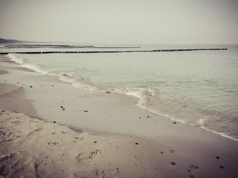 Rügen, Ostsee, Mecklenburg-Vorpommern, Insel, Winter, Strand, Meer, lizenzfreies Stockfoto