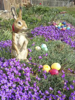 Ostern, Ostereier, Ostern, Osterhase, Feiertag, Tradition, Sachsen, Deutschland, Aubretia - MJF001027