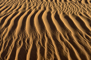 Algeria, Tassili n Ajjer, Sahara, sand ripples on a desert dune - ESF001022