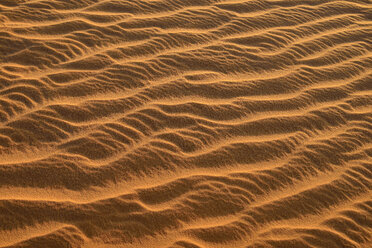 Algerien, Tassili n Ajjer, Sahara, Sandkräuselungen auf einer Wüstendüne - ESF001019