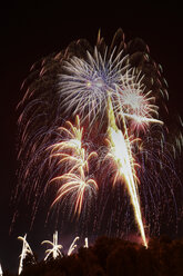 Germany, Bavaria, Munich, Fireworks Summer night's dream over Olympic Park - FCF000091
