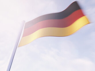 Deutsche Flagge, 3D Rendering - UWF000093