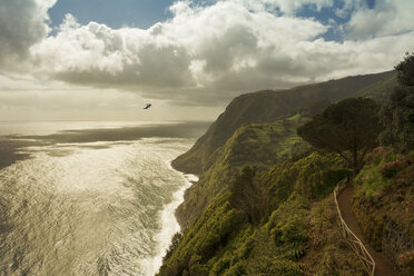 Portugal, Azores, Sao Miguel, Cliff line at Nordeste - ONF000528