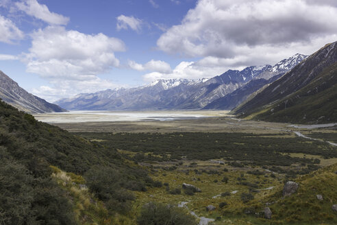 Neuseeland, Blick auf den Mount Cook National Park - STDF000077