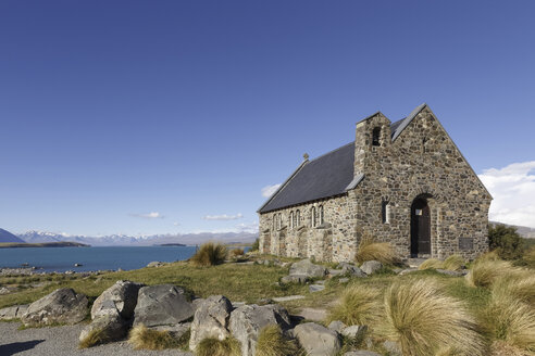 Neuseeland, Kapelle vor dem Lake Tekapo - STDF000052