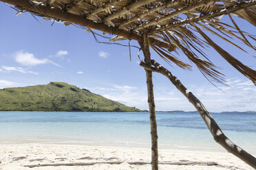 Oceania, Fiji Islands, View from Yaromo Island or Honeymoon Island to Nacula Island - STDF000084