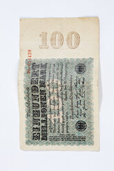 Hundert-Millionen-Reichsmark-Schein aus den 1920er Jahren - CSF021306