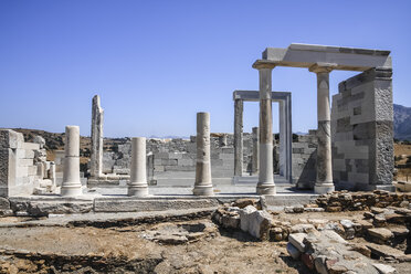 Griechenland, Kykladen, Naxos, Tempel von Sangri, Demeter-Tempel - KRPF000461
