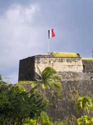 Karibik, Antillen, Kleine Antillen, Martinique, Fort-de-France, Flagge, Fort Louis - AMF002210