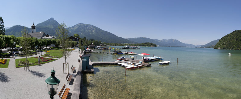 Österreich, Salzkammergut, Salzburger Land, Wolfgangsee, Strobl, Promenade - WWF003270