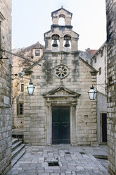 Kroatien, Dubrovnik, Blick auf die St. Nikolaus Kirche in der historischen Altstadt - WEF000093