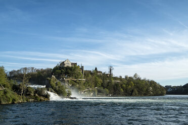 Switzerland, Schaffhausen, Rhine falls with Laufen Castle - ELF000973