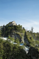 Switzerland, Schaffhausen, Rhine falls with Laufen Castle - ELF000975