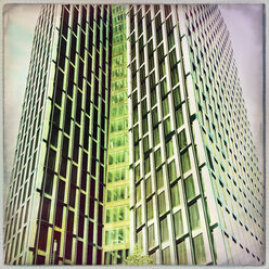 Facade of the Dancing Towers by star architect Hadi Teherani in St. Pauli, Hamburg, Germany - MSF003915
