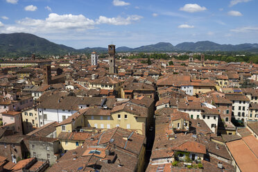 Italien, Toskana, Provinz Lucca, Lucca, Stadtbild, Blick vom Torre Guinigi - YFF000137