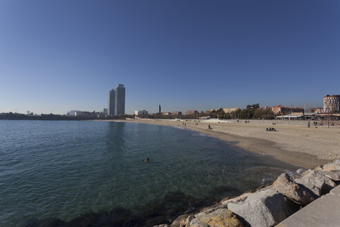 Spain, Catalonia, Barcelona, City beach - MKLF000029