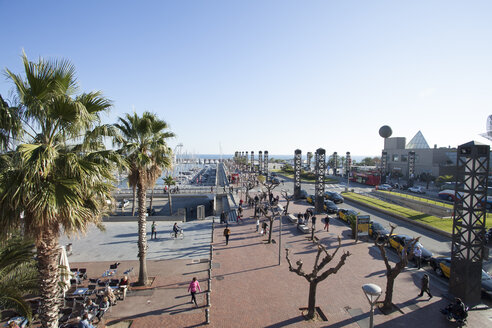 Spain, Catalonia, Barcelona, Waterfront promenade - MKLF000017