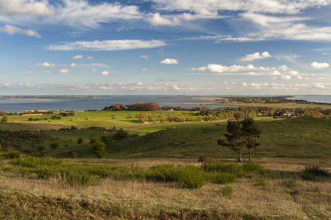 Deutschland, Mecklenburg-Vorpommern, Ostsee, Insel Hiddensee kurz vor Sonnenuntergang, lizenzfreies Stockfoto