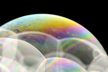 Oberfläche von Seifenblasen, Nahaufnahme - MJOF000155