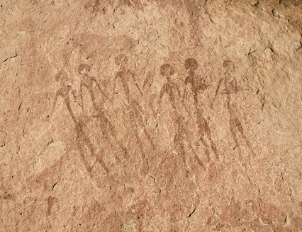 Africa, Namibia, Erongo mountains, prehistorical rock painting at Paula's Cave - HLF000549