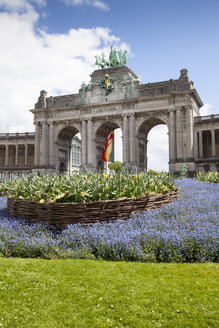 Belgien, Brüssel, Parc du Cinquantenaire, Triumphbogen - WIF000672