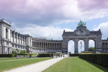 Belgien, Brüssel, Parc du Cinquantenaire, Triumphbogen - WIF000676