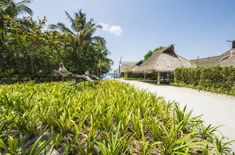 Indonesien, Riau-Inseln, Bintan, Insel Nikoi, Hotelanlage, lizenzfreies Stockfoto