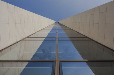 Germany, Hesse, Frankfurt, part of facade of Opernturm, view from below - TIF000053