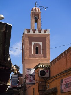 Afrika, Marokko, Marrakesch-Tensift-El Haouz, Turm der Moulay Abdelkader Ejjilali Moschee - AMF002262