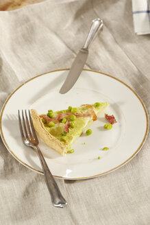 Homemade pea and ham quiche - CHF000069