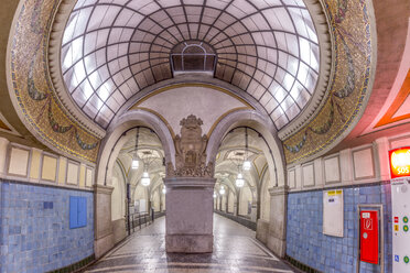 Germany, Berlin, historic subway station Heidelberger Platz - NKF000132