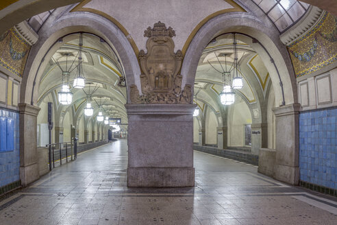 Deutschland, Berlin, historischer U-Bahnhof Heidelberger Platz - NKF000133