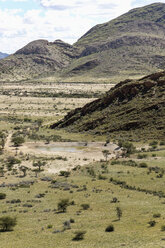 Afrika, Namibia, Spreetshoogte Pass, Blick auf die Barkhan-Dünen - HLF000575