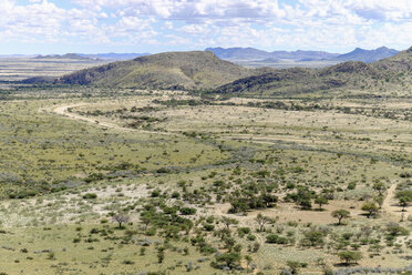 Afrika, Namibia, Spreetshoogte Pass, Blick auf die Barkhan-Dünen - HLF000576