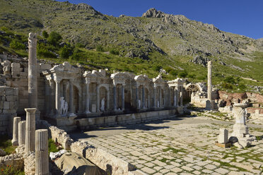 Türkei, Provinz Antalya, Pisidien, Rekonstruiertes antikes Nymphäum, Archäologische Stätte von Sagalassos - ES001153