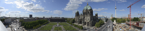 Deutschland, Berlin, Berliner Dom, Panorama, lizenzfreies Stockfoto